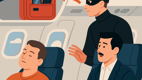 В самолётах участились случаи краж из ручной клади